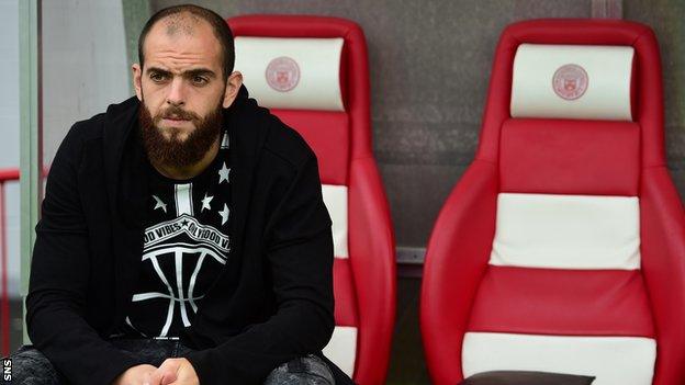 Georgios Sarris in the Hamilton dugout