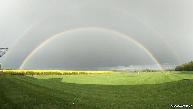Rainbow in Lincolnshire, England