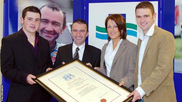 Michael, Robert, Louise and William Dunlop