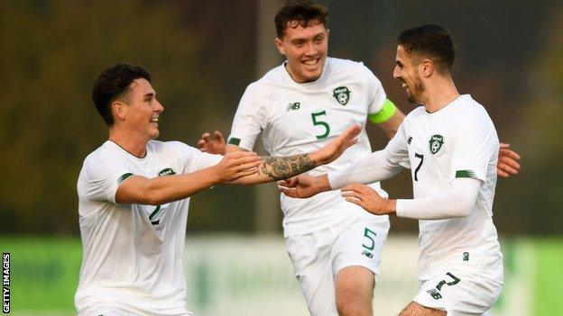 Danny McNamara, left, made his Republic of Ireland Under-21 debut last year