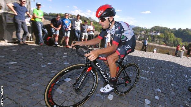 UAE Team Emirates rider Kristijan Durasek