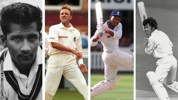 Rohan Kanhai, Allan Donald, Brian Lara and Alvin Kallicharran