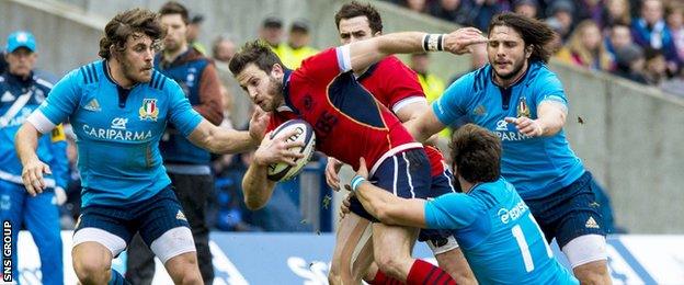 Italy beat Scotland at Murrayfield last year