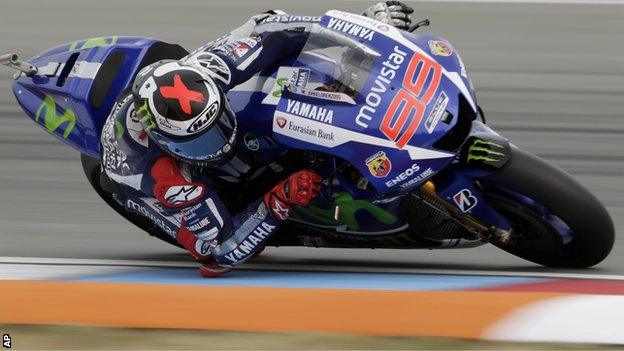 Jorge Lorenzo rides