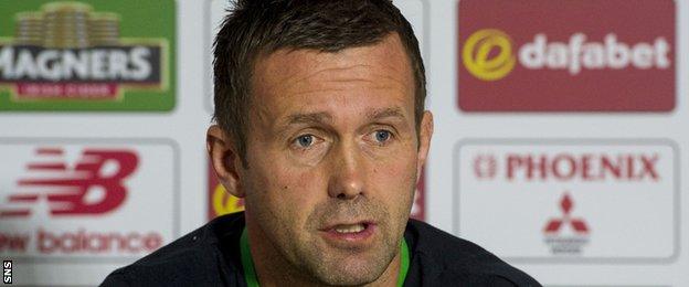 Celtic manager Ronny Deila