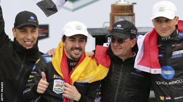 Fernando Alonso Former Formula 1 champion wins Daytona 24 hour race BBC Sport