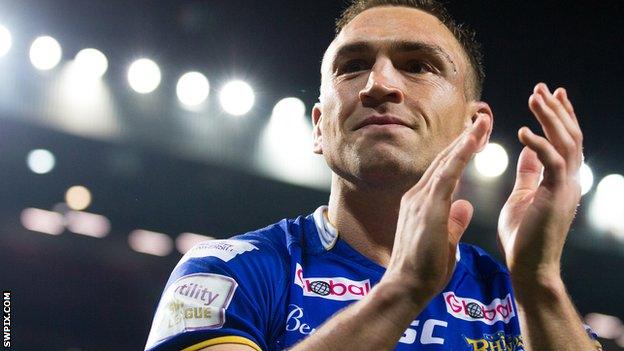 Kevin Sinfield applauds