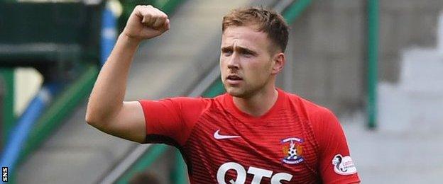 Greg Stewart celebrates scoring for Kilmarnock