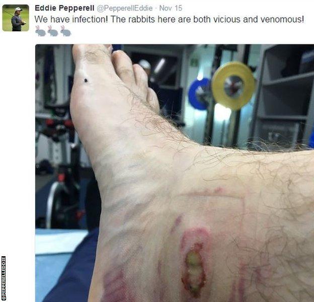 Eddie Pepperell's swolen ankle at qualifying school