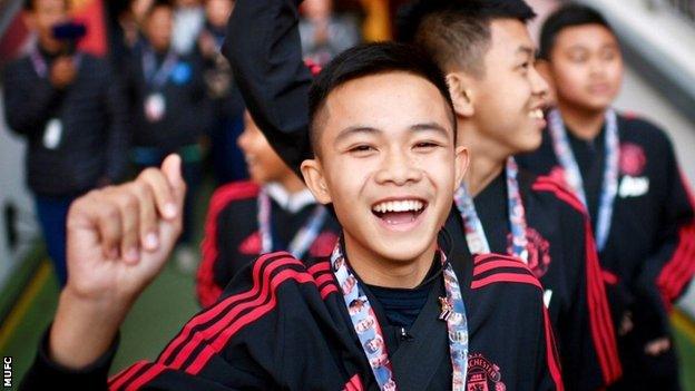 Thai Cave Boys at Old Trafford