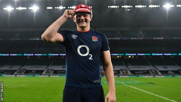 Jack Willis with his England cap