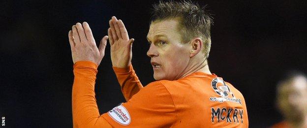 Dundee United striker Billy Mckay