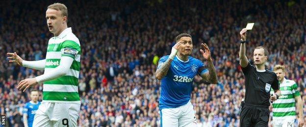 James Tavernier was adjudged to have brought down Leigh Griffiths in the Scottish Cup semi-final