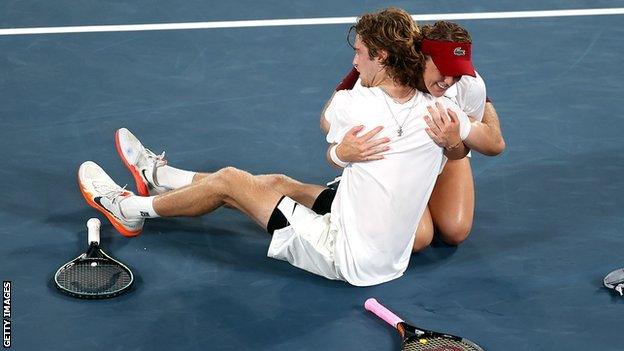 Anastasia Pavlyuchenkova and Andrey Rublev