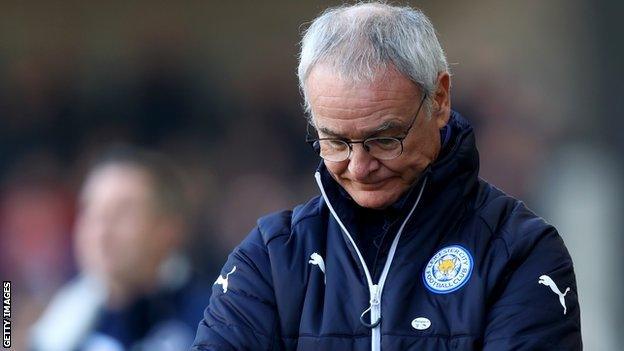 Ranieri looks dejected