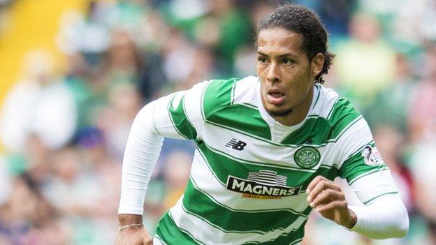 Celtic defender Virgil van Dijk