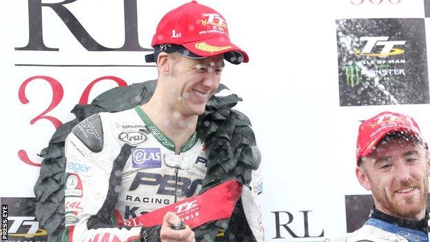 Ian Hutchinson was the only rider to stand on the podium five times at this year's Isle of Man TT