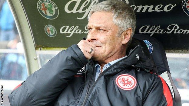 Armin Veh who has been sacked by Eintracht Frankfurt