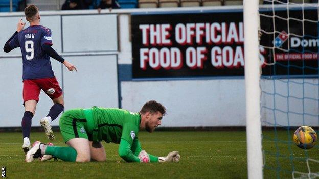 Striker Oli Shaw rounded off Kilmarnock's win in the first half