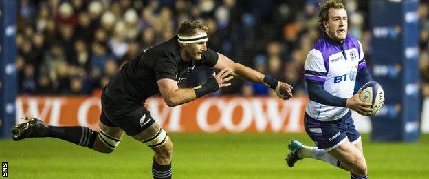 Stuart Hogg v the All Blacks