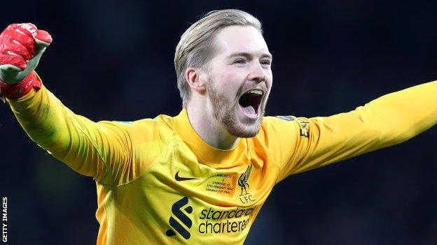 Liverpool goalkeeper Caoimhin Kelleher