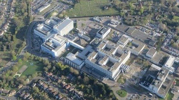 Aerial shot of John Radcliffe Hospital