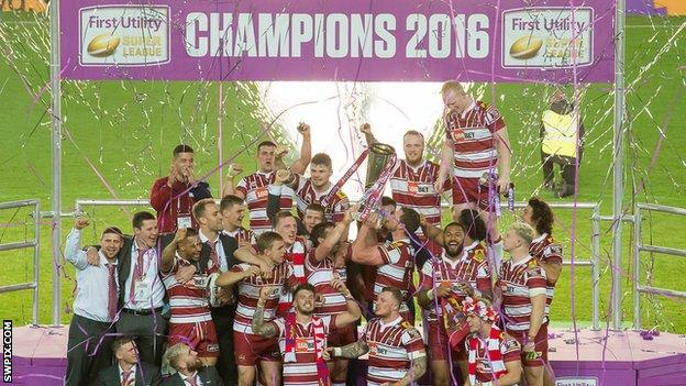 Wigan celebrate their 2016 success