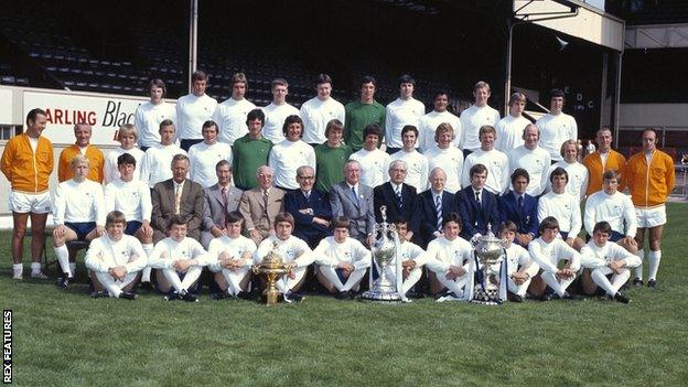 Derby County team group 1971-1972 League Division One Champions