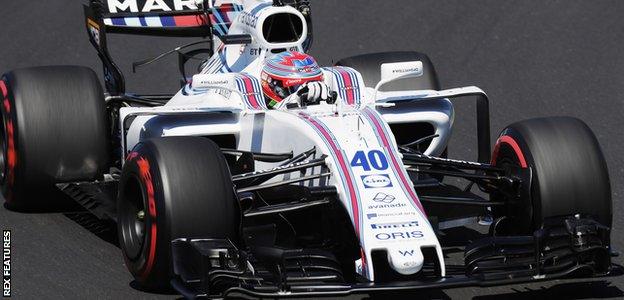 Paul di Resta in action at the Hungarian Grand Prix