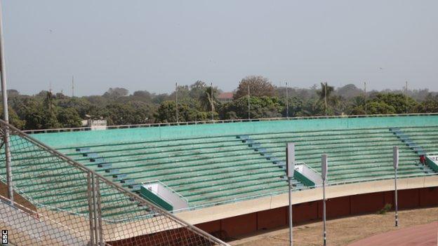 The Independence Stadium in Bakau, The Gambia