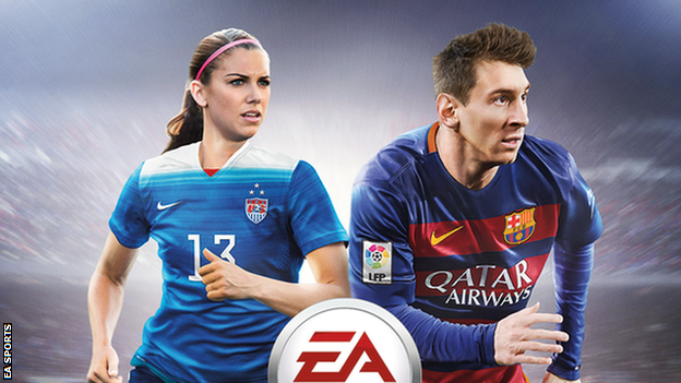 Alex Morgan USA forward to feature on historic Fifa 16 cover BBC Sport