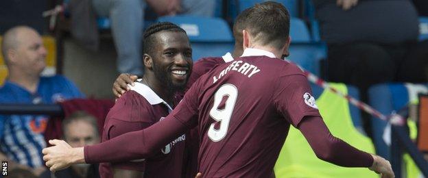 Hearts celebrate