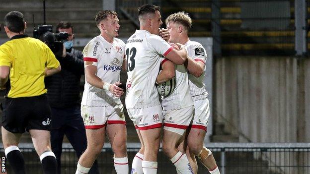 Academy products James Hume, Stewart Moore and Michael Lowry all touched down for Ulster