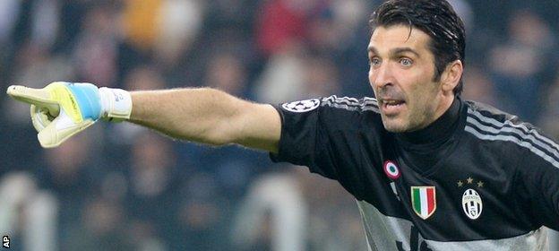 Juventus goalkeeper Gianluigi Buffon