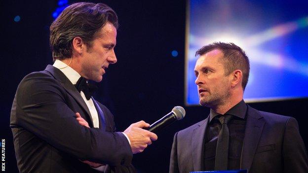 Nathan Jones (right) was Luton's sole representative in a Championship team of the year featuring players from all four sides above them