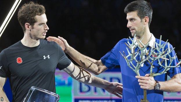 Andy Murray and Novak Djokovic