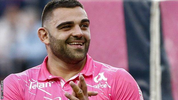 Zurabi Zhvania playing for Stade Francais