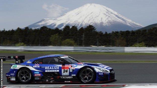 Jann Mardenborough racing in Super GT