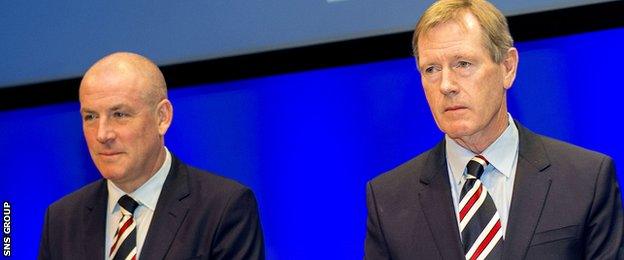 Warburton with chairman Dave King (right)