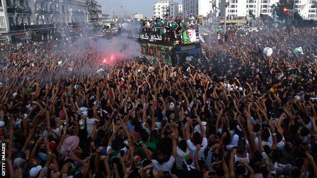 Algeria victory parade