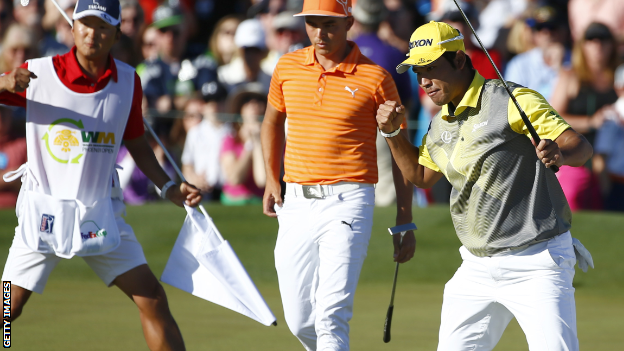 Hideki Matsuyama (right)