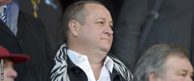 Newcastle United owner Mike Ashley