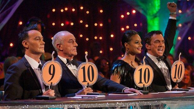 Alesha as a judge on Strictly Come Dancing