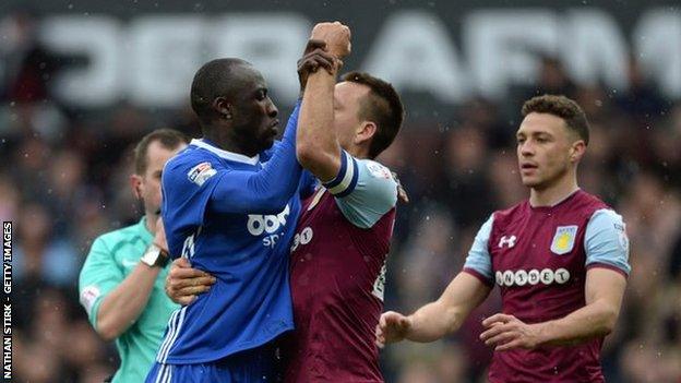 All Cheikh Ndoye's private dance with John Terry earned him was a red card from referee Peter Bankes