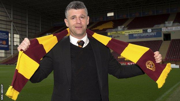 New Motherwell manager Stephen Robinson