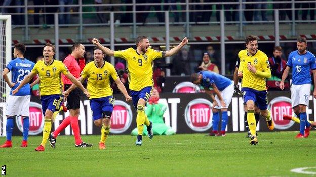 Sweden celebrate