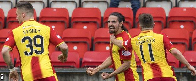 Partick Thistle celebrate