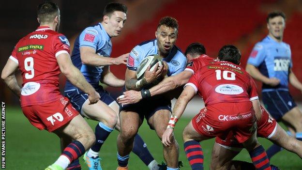 Willis Halaholo has scored 15 tries in 76 appearances for Cardiff Blues