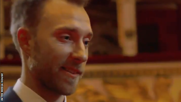 Christian Eriksen has a smile