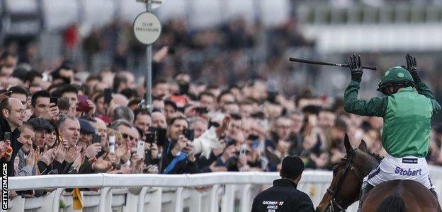 Walsh was a popular winner with the crowds at Cheltenham